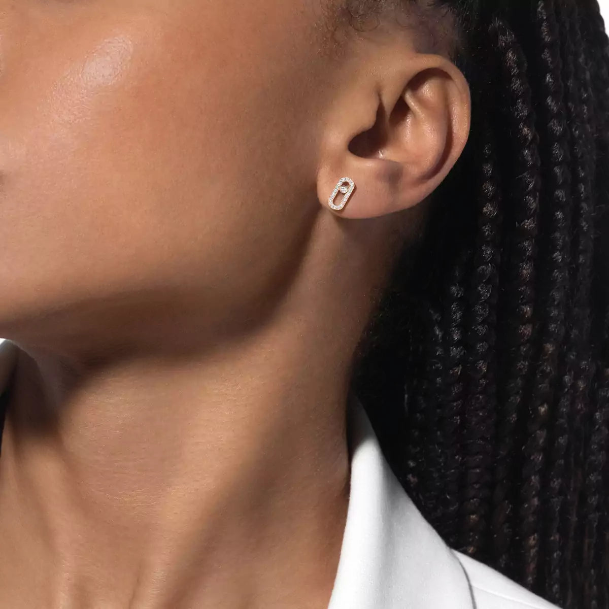 [Eterna Jewels]Move Uno Diamond Earrings