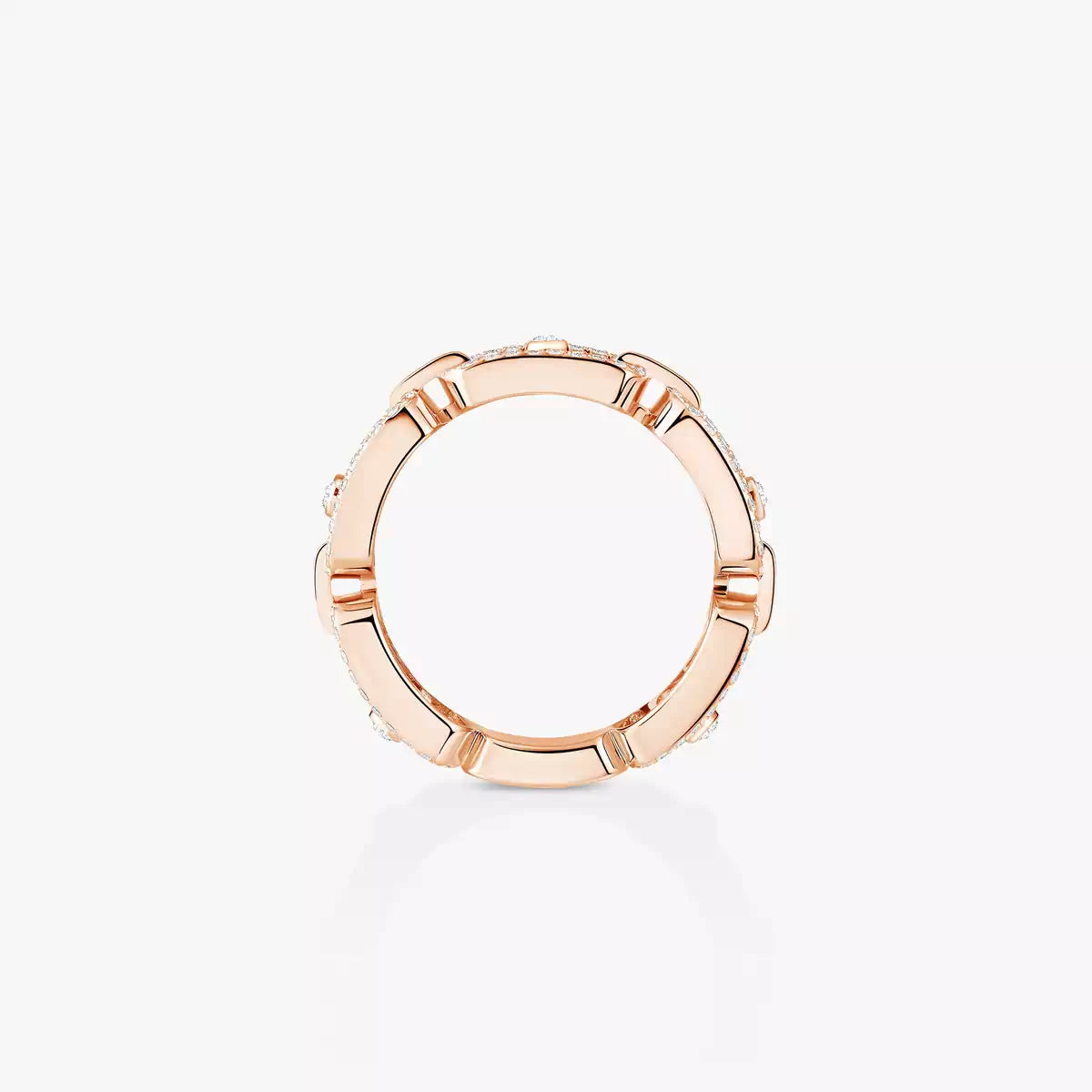 [Eterna Jewels]Move Link Pave_-Set Diamond Ring in Gold