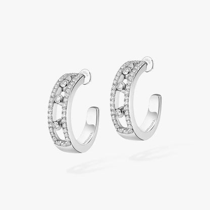 [Eterna Jewels]Diamond Pave_ Hoop Earrings Move