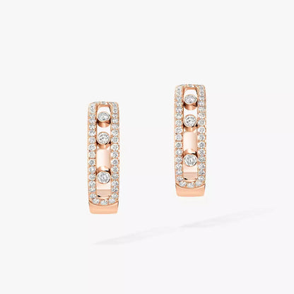 [Eterna Jewels]Diamond Pave_ Hoop Earrings Move