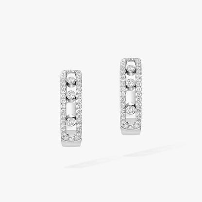 [Eterna Jewels]Diamond Pave_ Hoop Earrings Move