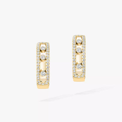 [Eterna Jewels]Diamond Pave_ Hoop Earrings Move
