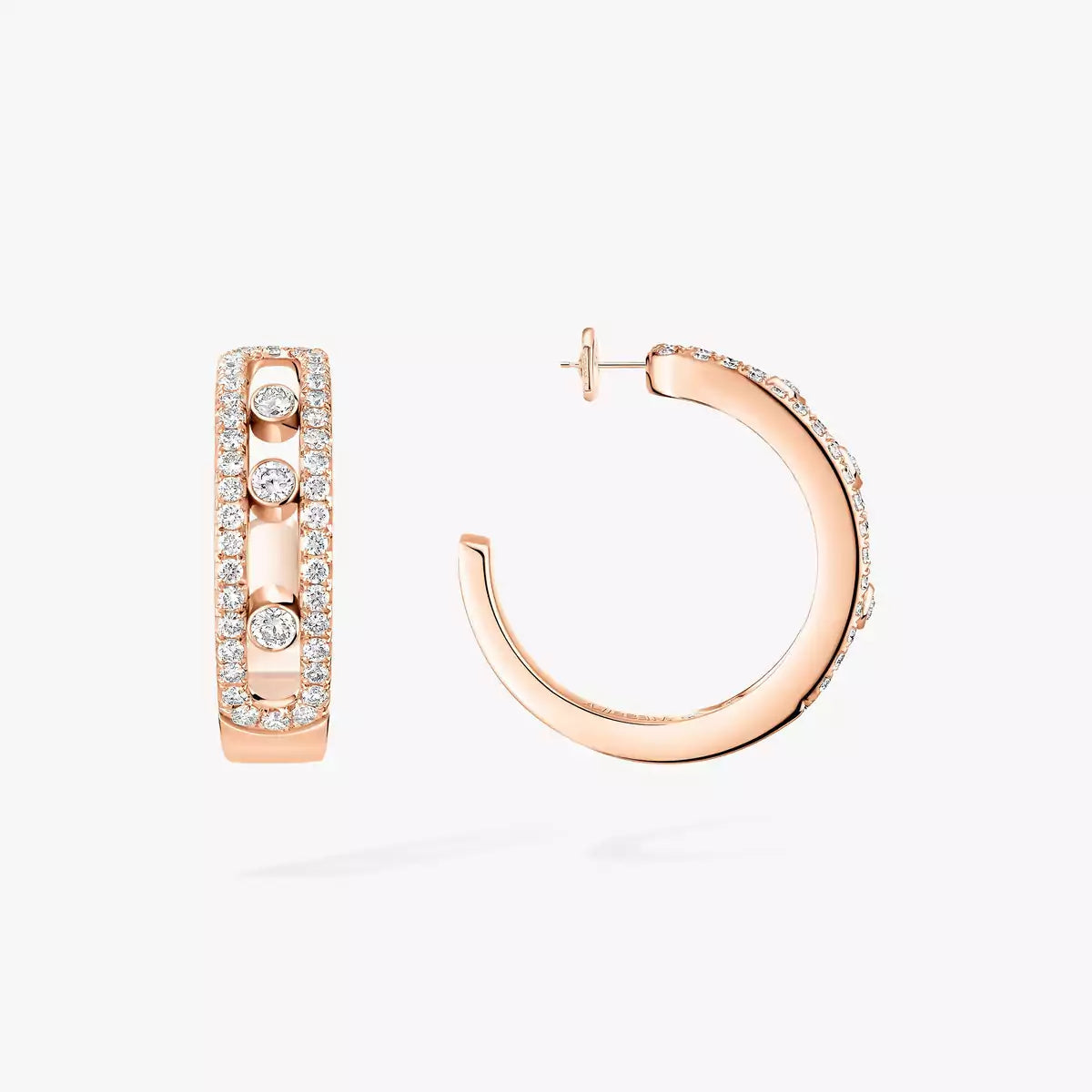 [Eterna Jewels]Diamond Pave_ Hoop Earrings Move