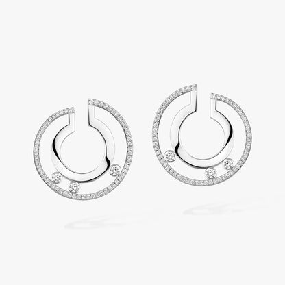 [Eterna Jewels]Move Romane Small Diamond Hoop Earrings