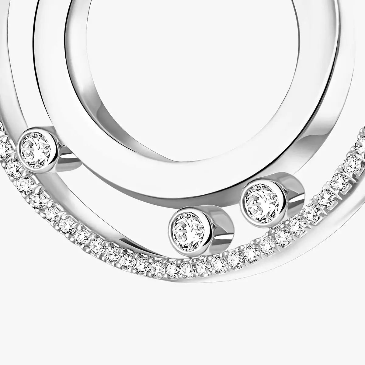 [Eterna Jewels]Move Romane Small Diamond Hoop Earrings