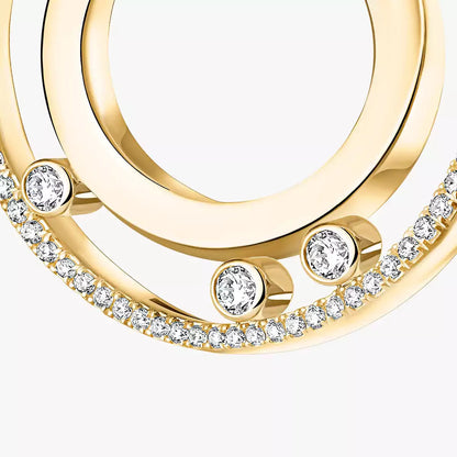 [Eterna Jewels]Move Romane Small Diamond Hoop Earrings