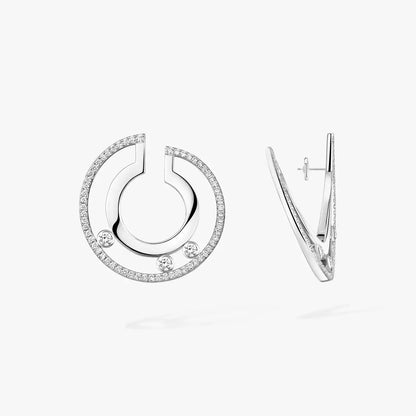 [Eterna Jewels]Move Romane Small Diamond Hoop Earrings