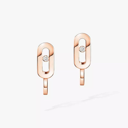 [Eterna Jewels]Diamond Mini Hoop Earrings Move Classique