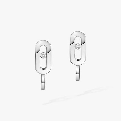 [Eterna Jewels]Diamond Mini Hoop Earrings Move Classique