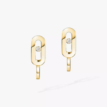 [Eterna Jewels]Diamond Mini Hoop Earrings Move Classique