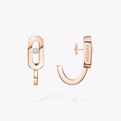 [Eterna Jewels]Diamond Mini Hoop Earrings Move Classique