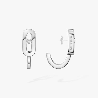 [Eterna Jewels]Diamond Mini Hoop Earrings Move Classique