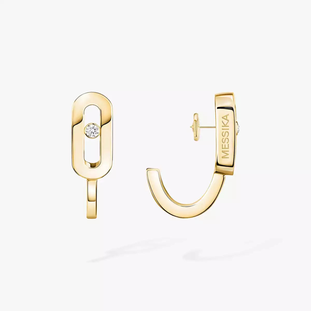 [Eterna Jewels]Diamond Mini Hoop Earrings Move Classique