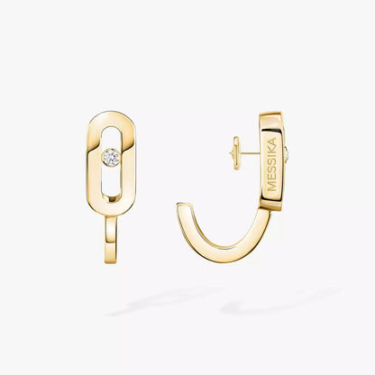 [Eterna Jewels]Diamond Mini Hoop Earrings Move Classique