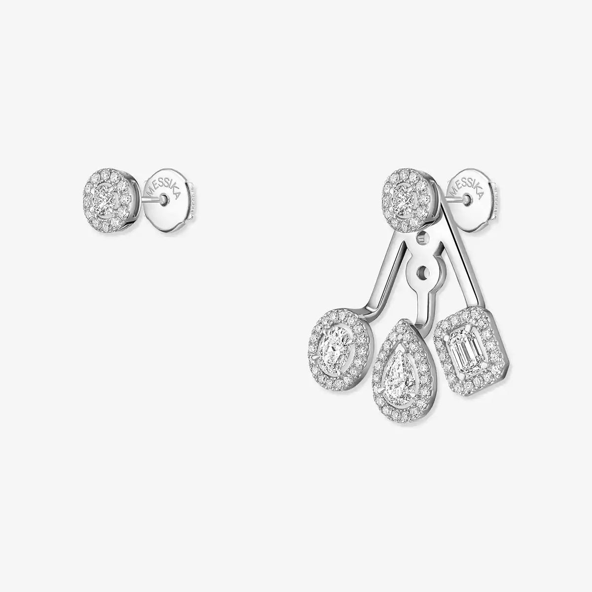 [Eterna Jewels] My Twin Trio  Diamond Earrings