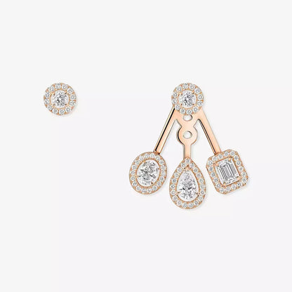 [Eterna Jewels] My Twin Trio  Diamond Earrings