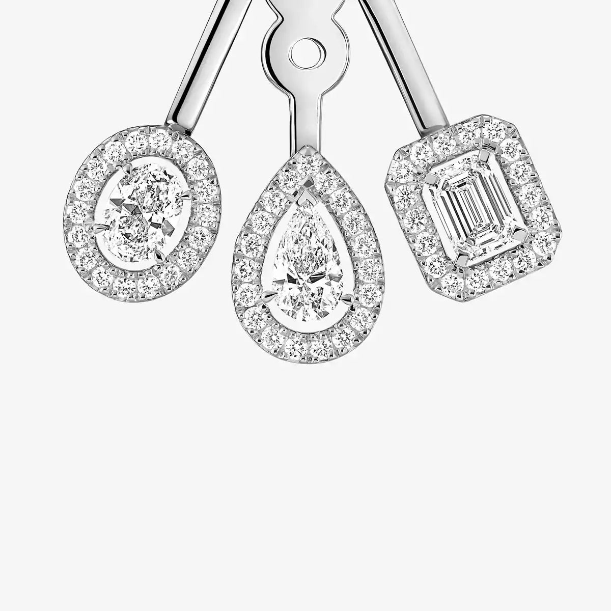 [Eterna Jewels] My Twin Trio  Diamond Earrings