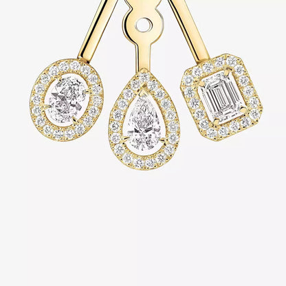 [Eterna Jewels] My Twin Trio  Diamond Earrings