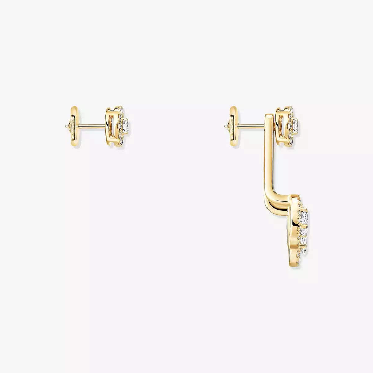 [Eterna Jewels] My Twin Trio  Diamond Earrings