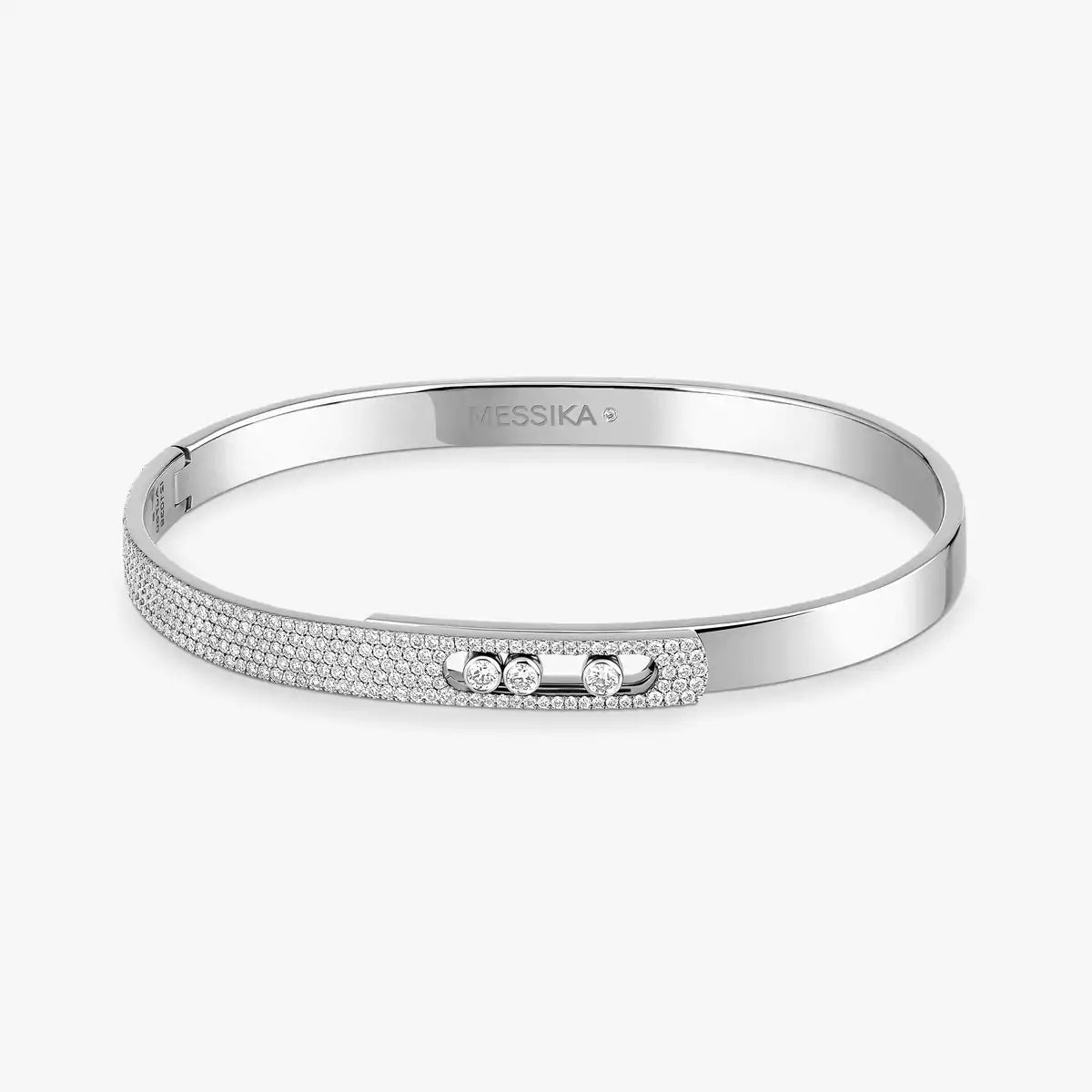 [Eterna Jewels]Move Noa Rose Gold Pavé Diamond Bangle Bracelet