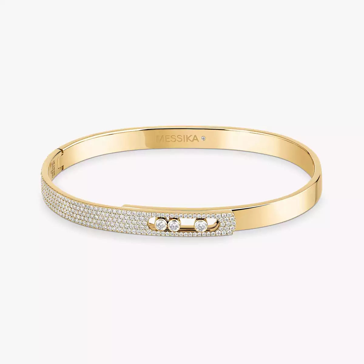 [Eterna Jewels]Move Noa Rose Gold Pavé Diamond Bangle Bracelet