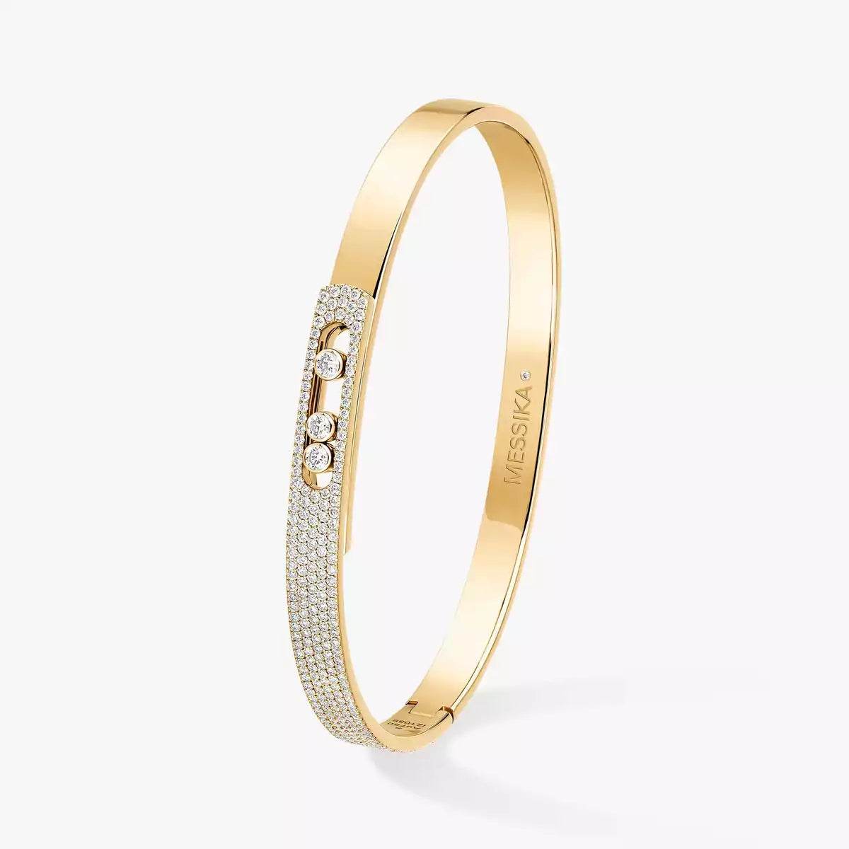 [Eterna Jewels]Move Noa Rose Gold Pavé Diamond Bangle Bracelet