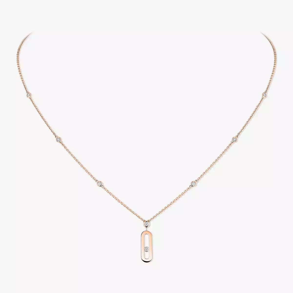 [Eterna Jewels] Move Uno Gold Diamond Long Necklace