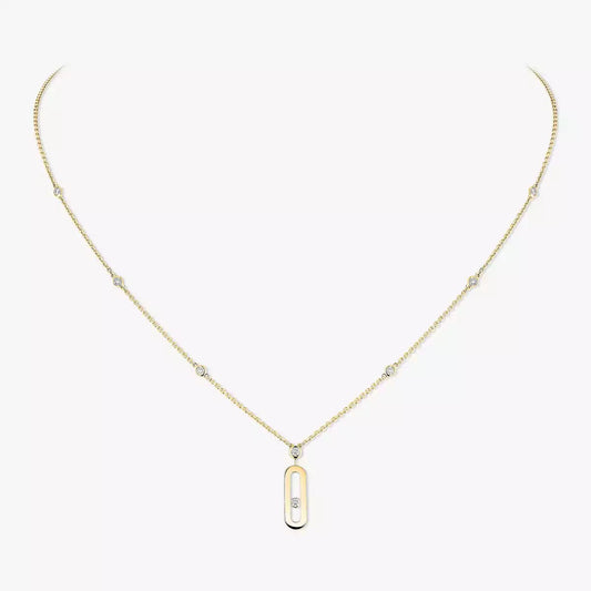 [Eterna Jewels] Move Uno Gold Diamond Long Necklace