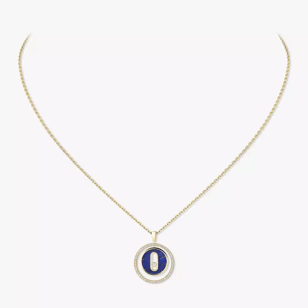 [Eterna Jewels]Lucky Move Diamond Necklace in Rose Gold and White Mother-of-Pearl