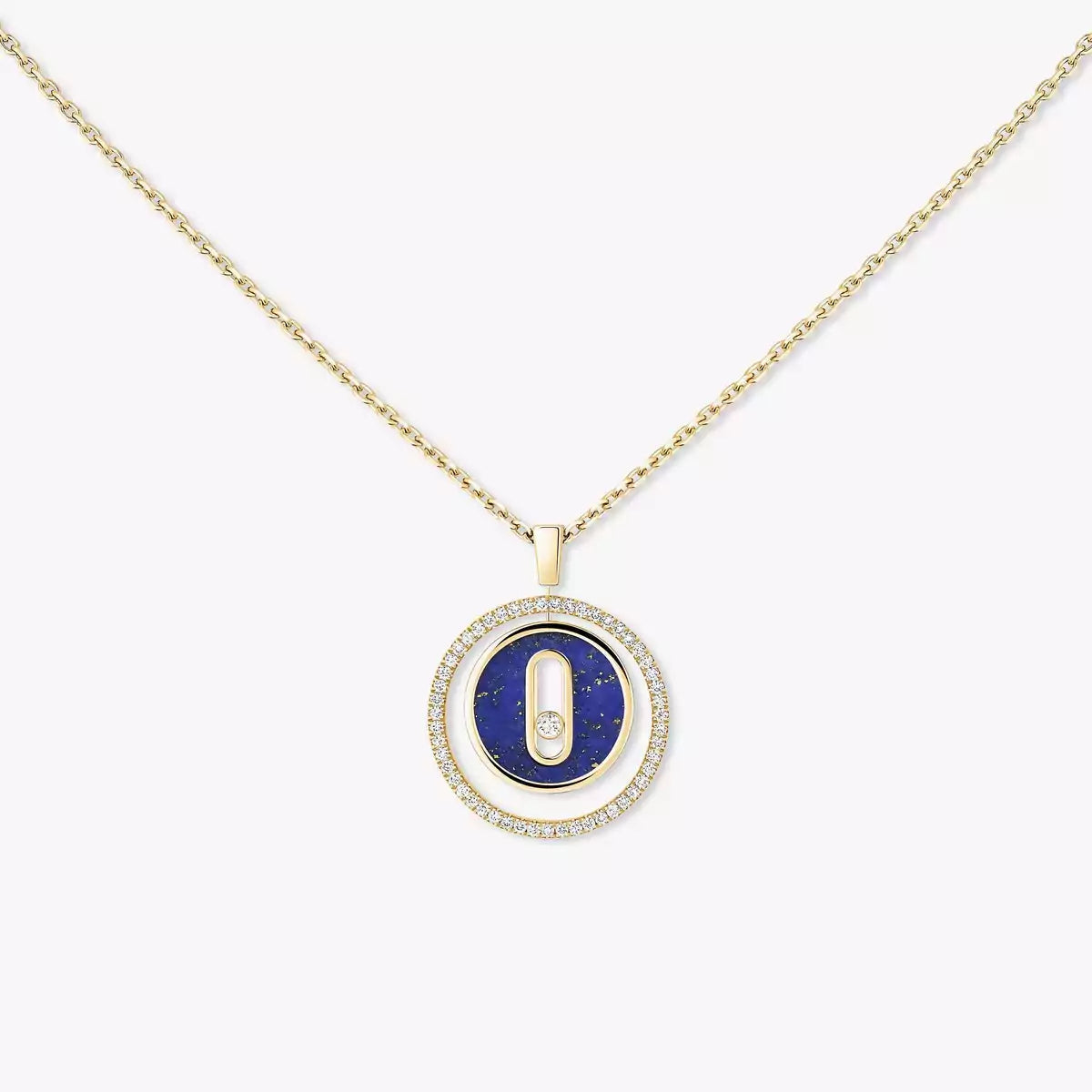 [Eterna Jewels]Lucky Move Diamond Necklace in Rose Gold and White Mother-of-Pearl