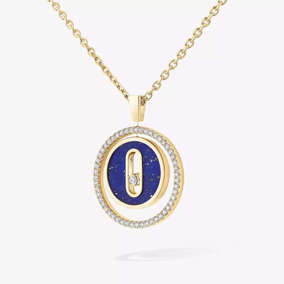 [Eterna Jewels]Lucky Move Diamond Necklace in Rose Gold and White Mother-of-Pearl