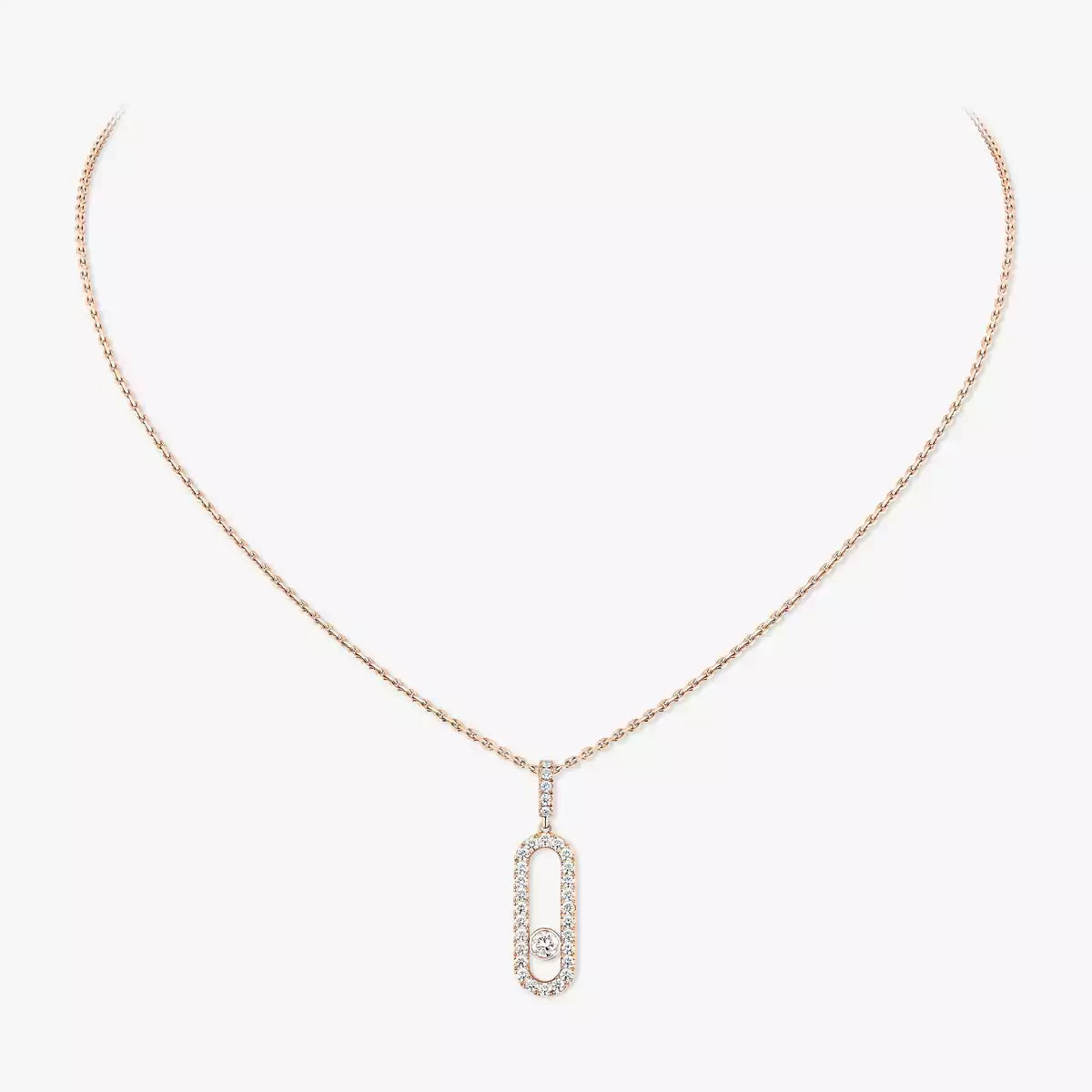 [Eterna Jewels]Move Uno Diamond Necklace in Rose Gold