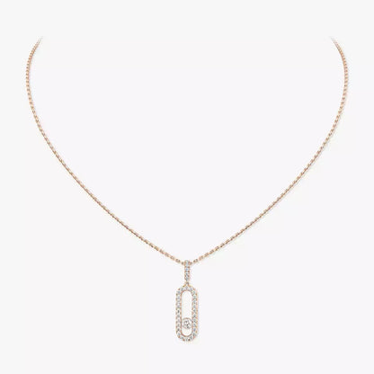 [Eterna Jewels]Move Uno Diamond Necklace in Rose Gold