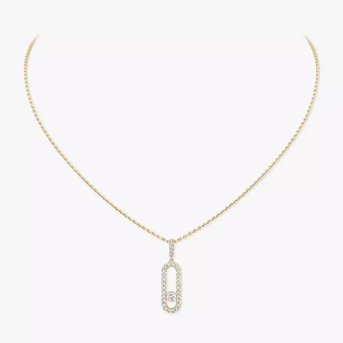 [Eterna Jewels]Move Uno Diamond Necklace in Rose Gold
