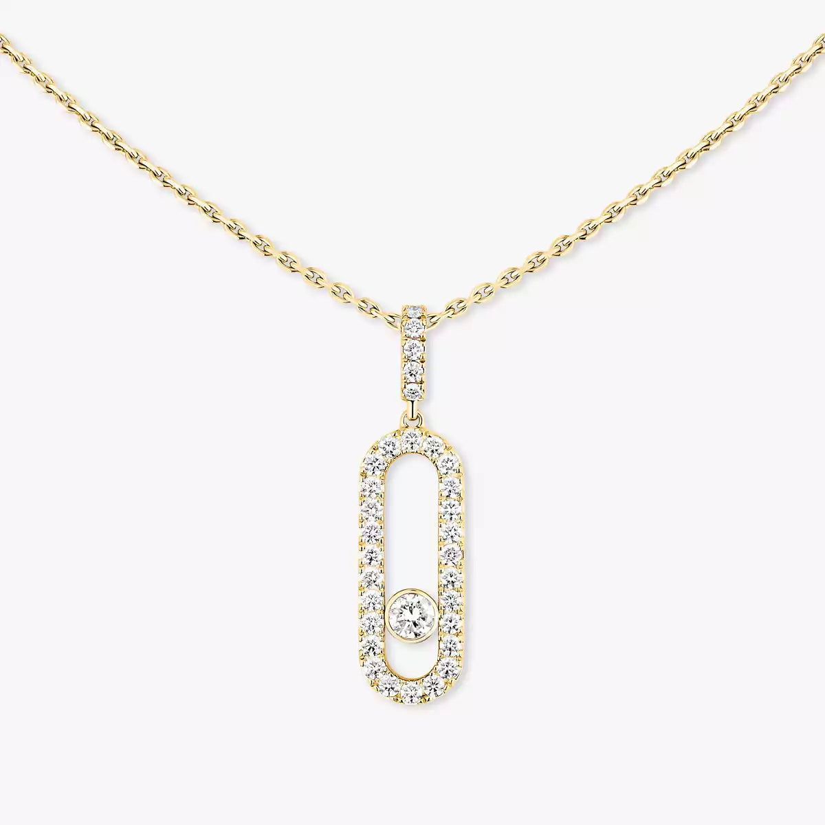 [Eterna Jewels]Move Uno Diamond Necklace in Rose Gold