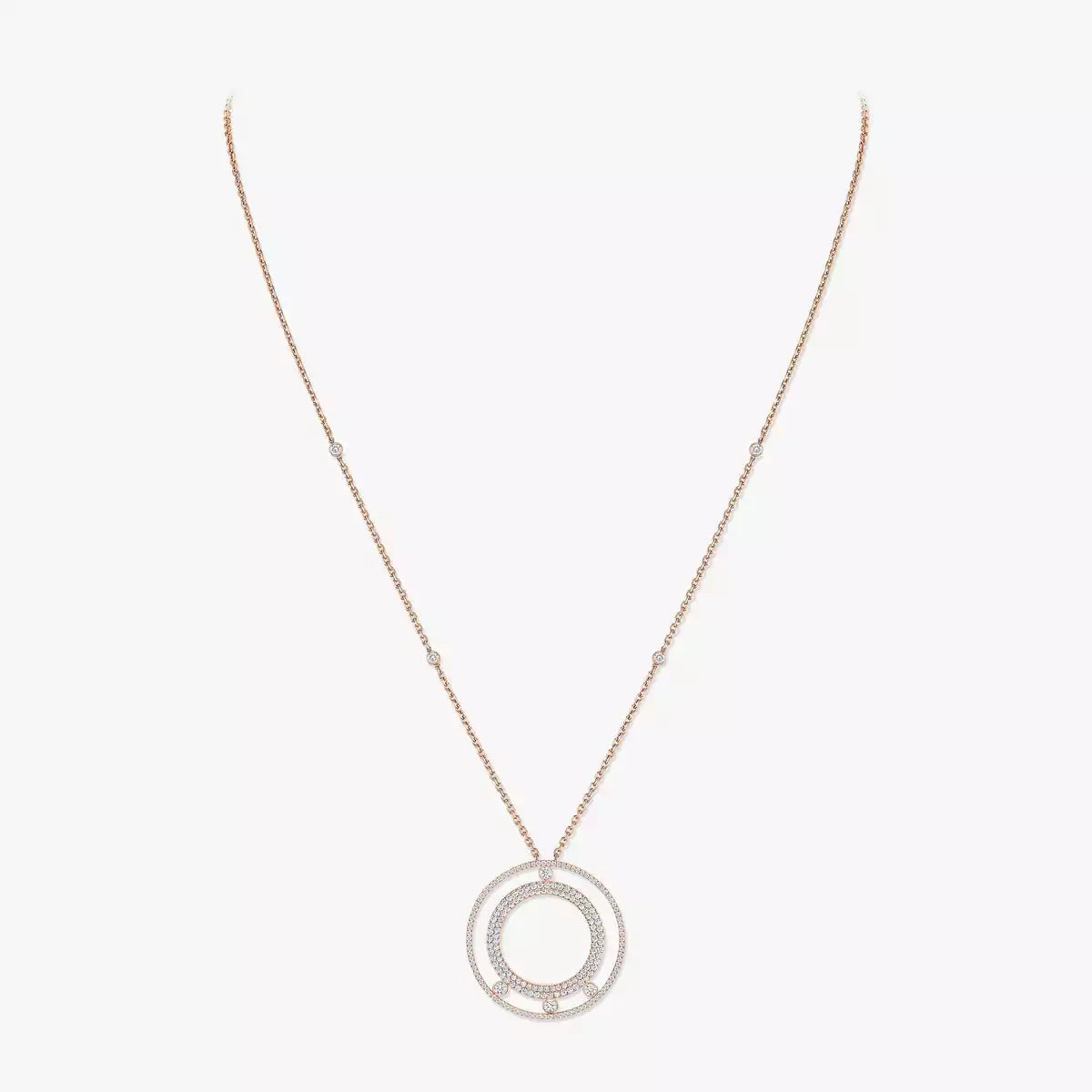 [Eterna Jewels]Move Romane Long Pave_-Set Diamond Necklace
