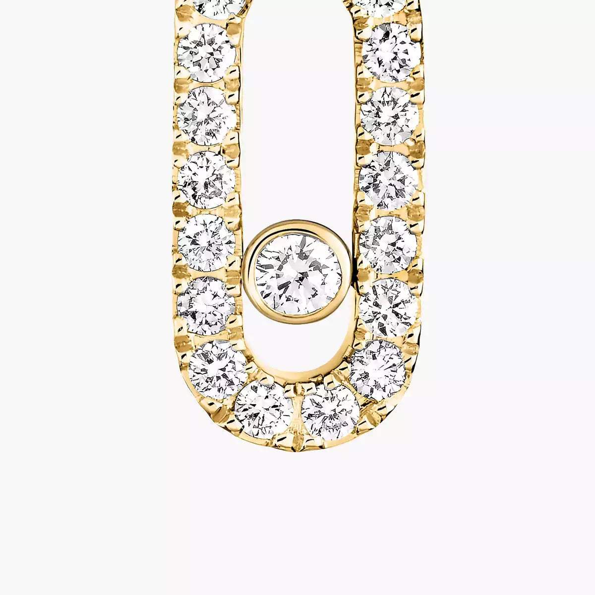 [Eterna Jewels]Move Uno Single Diamond Hoop Earring
