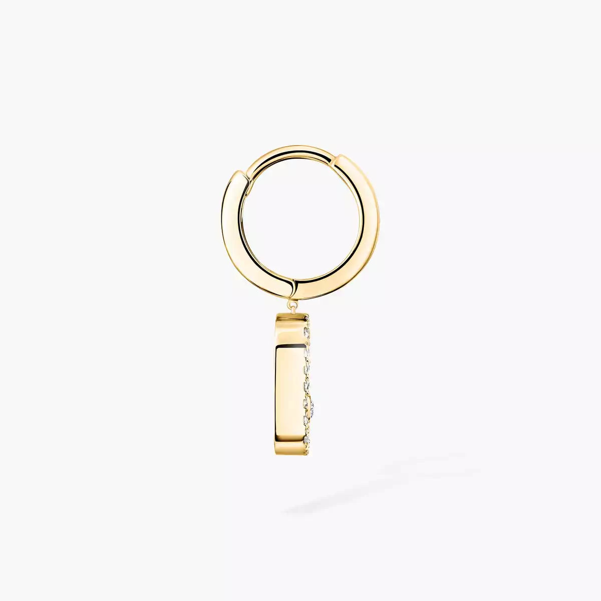 [Eterna Jewels]Move Uno Single Diamond Hoop Earring