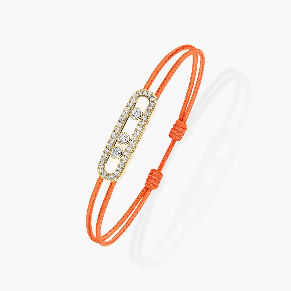 [Eterna Jewels]MK Care(s) pink cord pavé bracelet