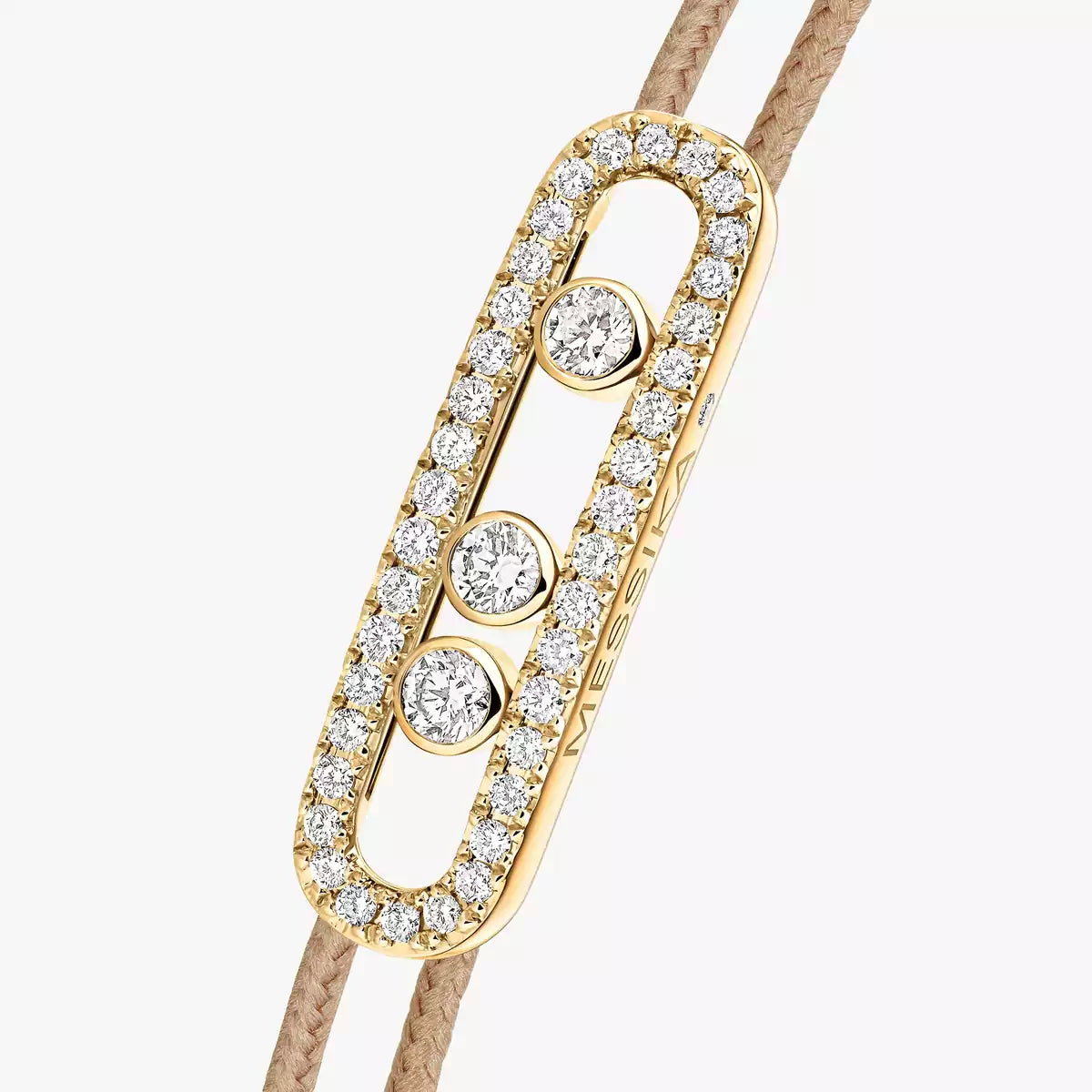 [Eterna Jewels]MK Care(s) pink cord pavé bracelet