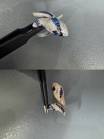 [Eterna Jewels]BRAND NEW LUXURY BLUE SNAKE RING