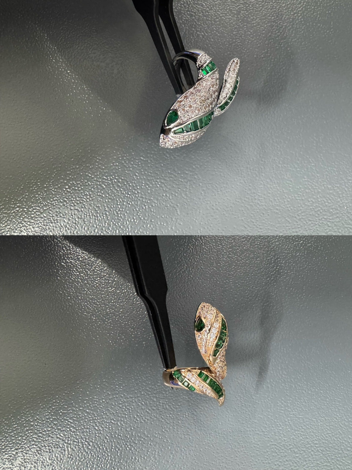 [Eterna Jewels]BRAND NEW LUXURY GREEN SNAKE RING