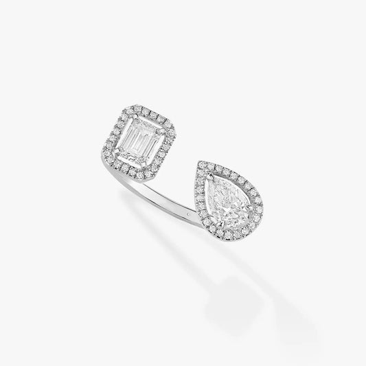 [Eterna Jewels]MY TWIN TOI & MOI SILVER DIAMOND RING