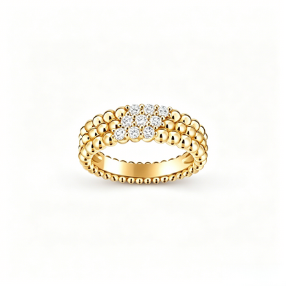 [Eterna Jewels] THREE-ROW DIAMOND RING