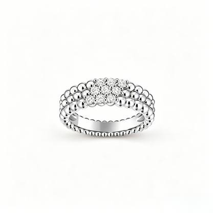 [Eterna Jewels] THREE-ROW DIAMOND RING