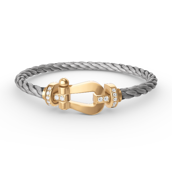 [Eterna Jewels]FORCE LARGE HORSESHOE HALF DIAMOND BRACELET GOLD