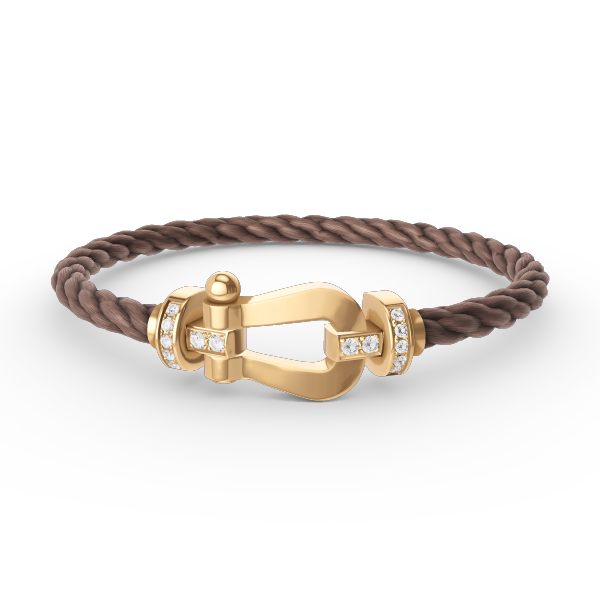 [Eterna Jewels]FORCE LARGE HORSESHOE HALF DIAMOND BRACELET GOLD