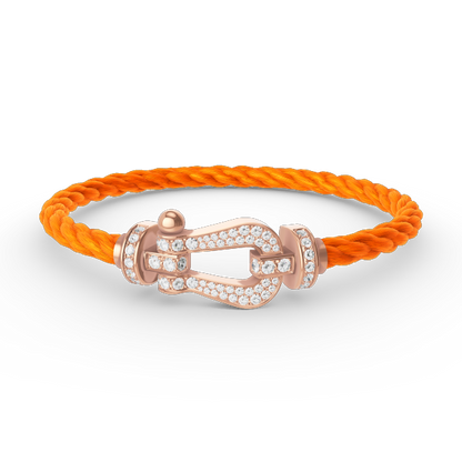 [Eterna Jewels]FORCE LARGE HORSESHOE FULL DIAMOND BRACELET ROSE GOLD