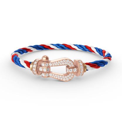 [Eterna Jewels]FORCE LARGE HORSESHOE FULL DIAMOND BRACELET ROSE GOLD
