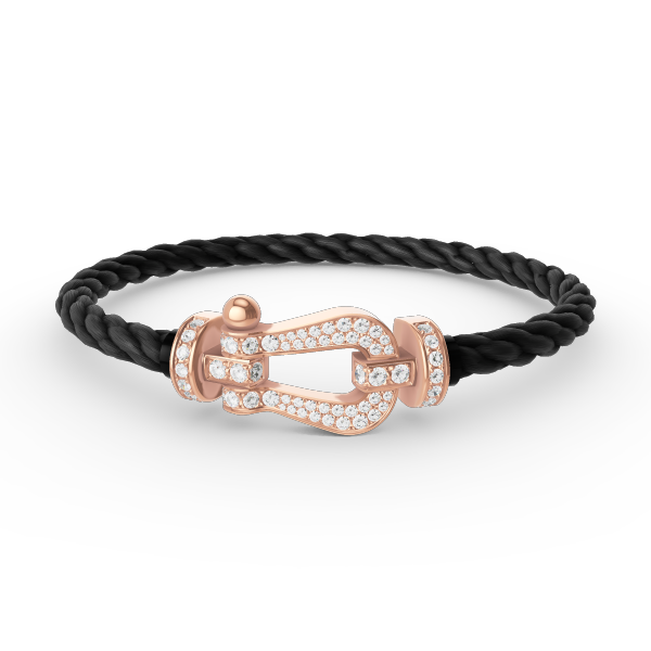 [Eterna Jewels]FORCE LARGE HORSESHOE FULL DIAMOND BRACELET ROSE GOLD
